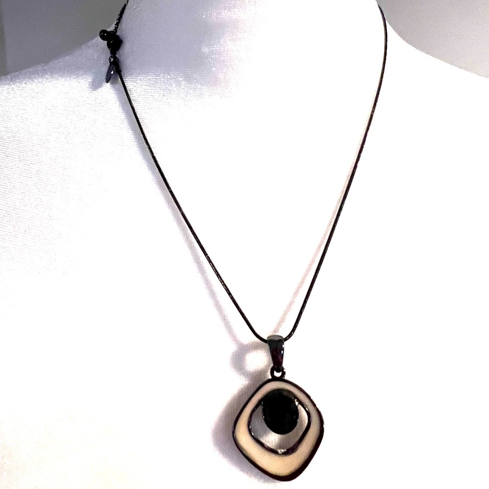 Lia Sophia Checkmate Retired Necklace